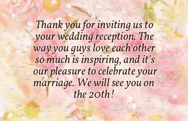 Wedding Invitation Caption