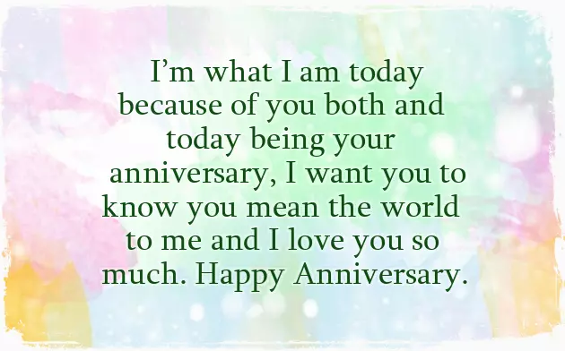 Anniversary Wishes For My Parents