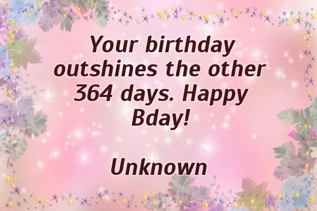 Bday Wish Quote Bday Wish Quote