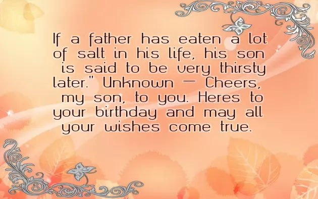 Birthday Caption For Son