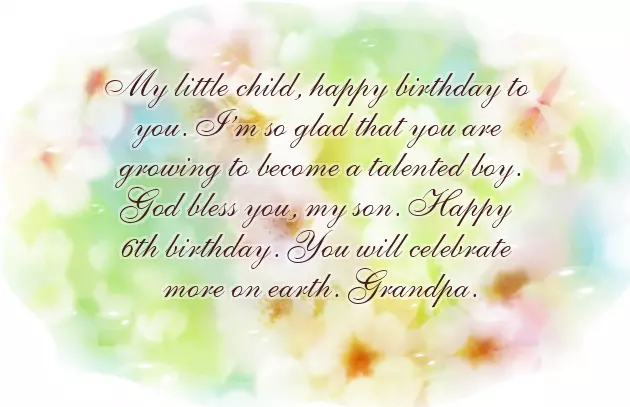 Nephew 6Th Birthday Wishes Nephew 6Th Birthday Wishes