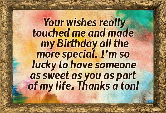 Saying Thank You For Birthday Wishes