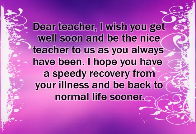 Speedy Recovery Words