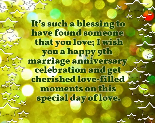 9Th Wedding Anniversary Wishes To Wife