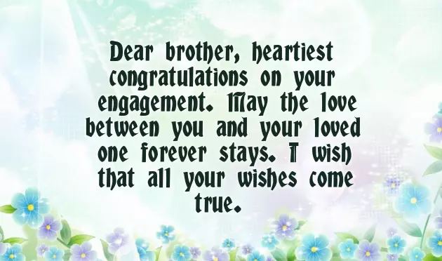 Congratulations Brother On Your Engagement