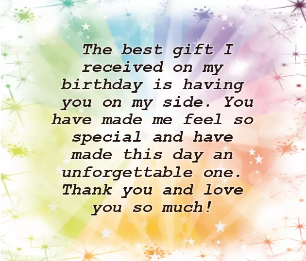 Thank You Note To Family For Birthday Wishes Thank You Note To Family For Birthday Wishes