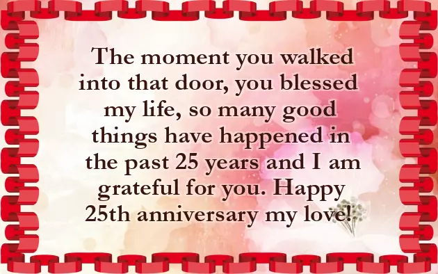 Message For 25Th Marriage Anniversary Message For 25Th Marriage Anniversary