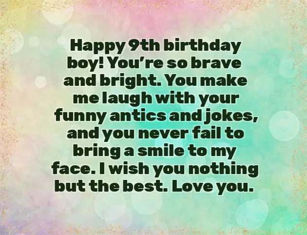 Happy 9Th Birthday To My Grandson Happy 9Th Birthday To My Grandson