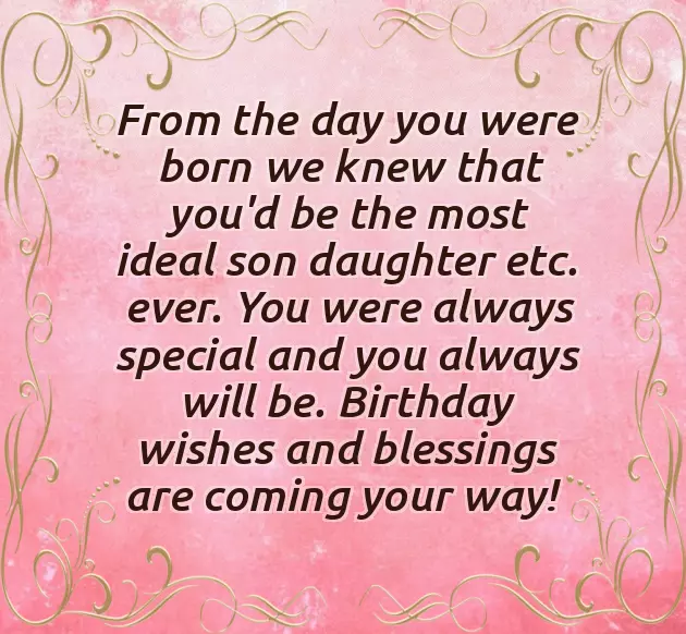 Birthday Blessings For A Child