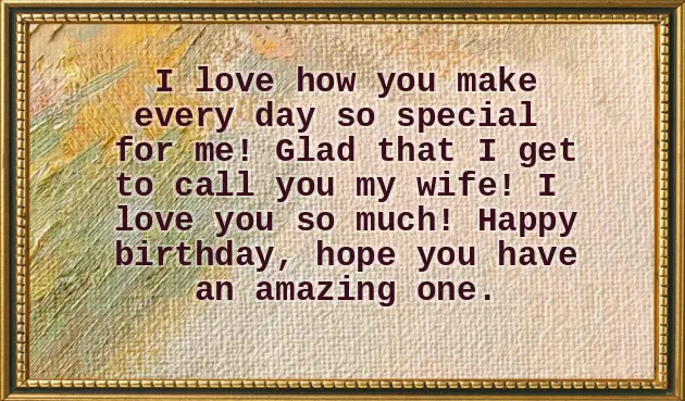 Happy Birthday For Lovely Wife