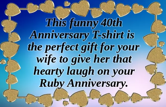 40Th Anniversary Gift For Parents