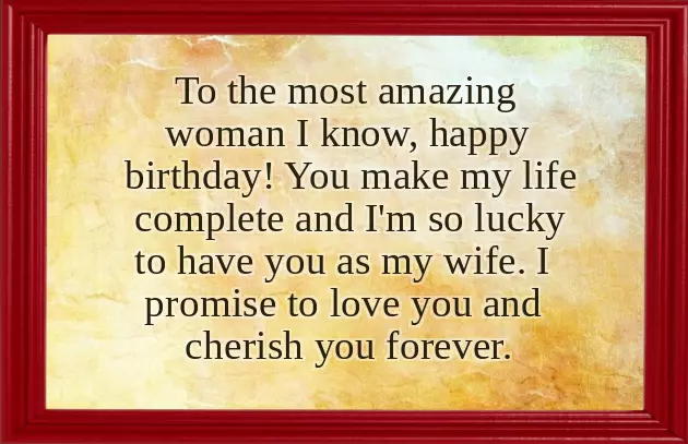 Birthday Wishes By Wife