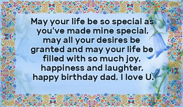 Birthday Wishes For Dad From Son