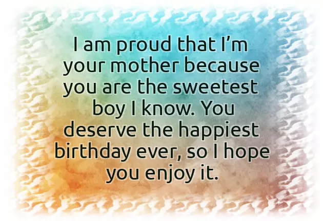 Wish You Happy Birthday Little Boy