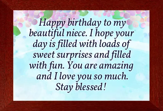 Happy Birthday For Niece Wishes