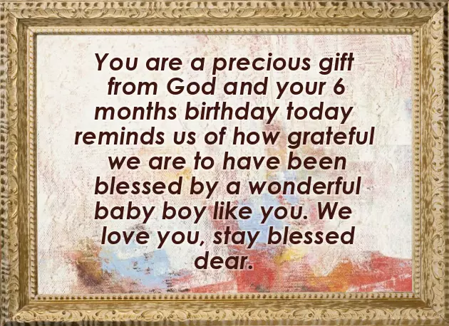 6 Month Birthday Wishes For Son 6 Month Birthday Wishes For Son
