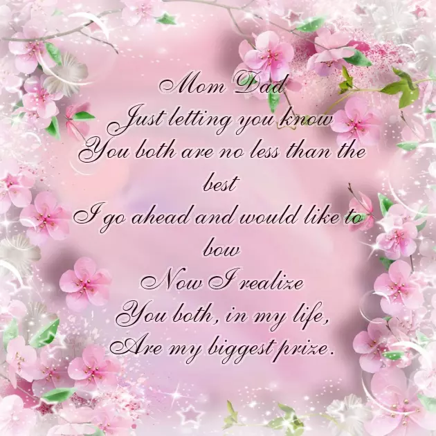 Poem For Mom And Dad