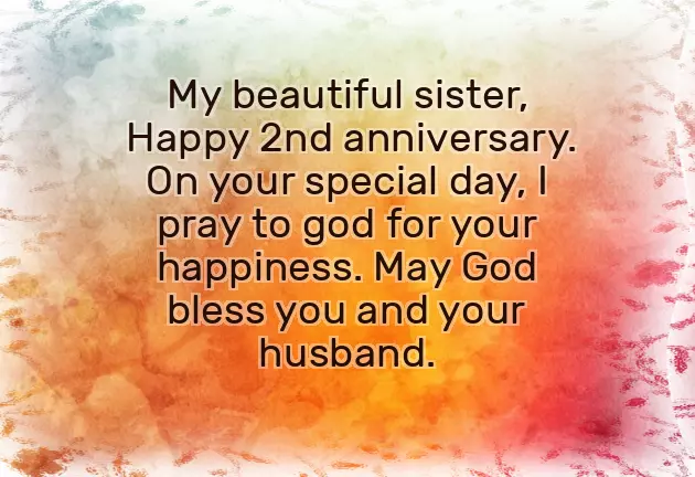 Second Wedding Anniversary Wishes To Husband