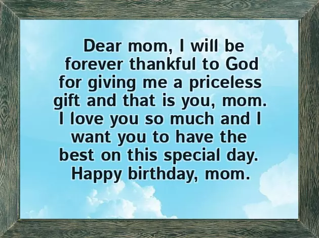 Short Birthday Greetings For Mother