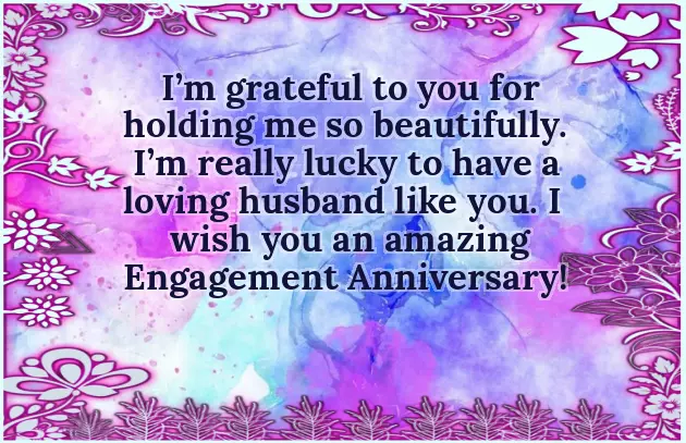 Happy Engagement Anniversary Message