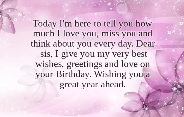 Happy Birthday Sister In Love