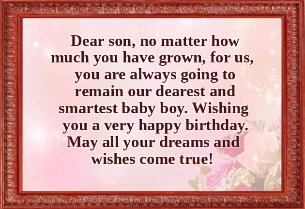 Happy Birthday Son Wishes From Mom Happy Birthday Son Wishes From Mom