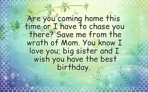 Birthday Wishes To A Caring Sister