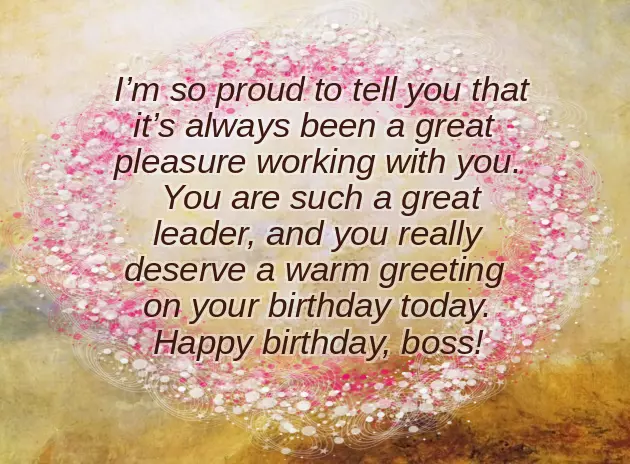 Best Wishes For Boss