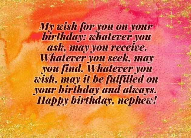 Message For My Nephew Message For My Nephew