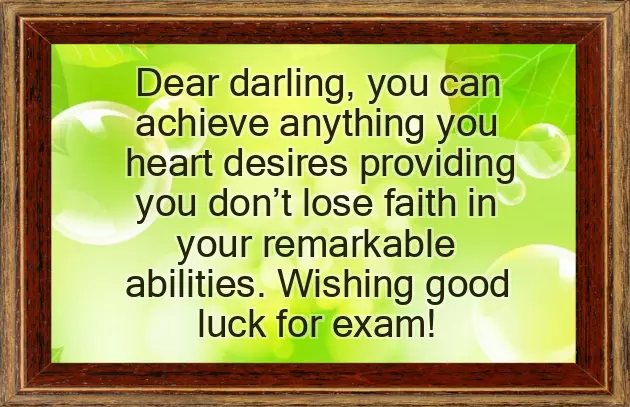 Best Of Luck Message For Exam
