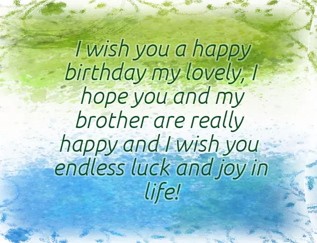 Beautiful Birthday Wishes For Sister In Law