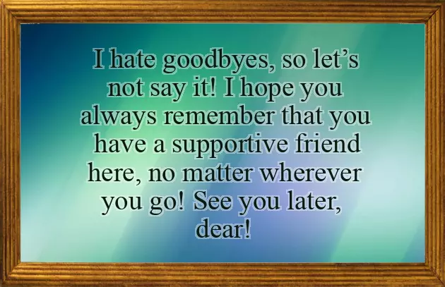 Farewell And Good Luck Farewell And Good Luck