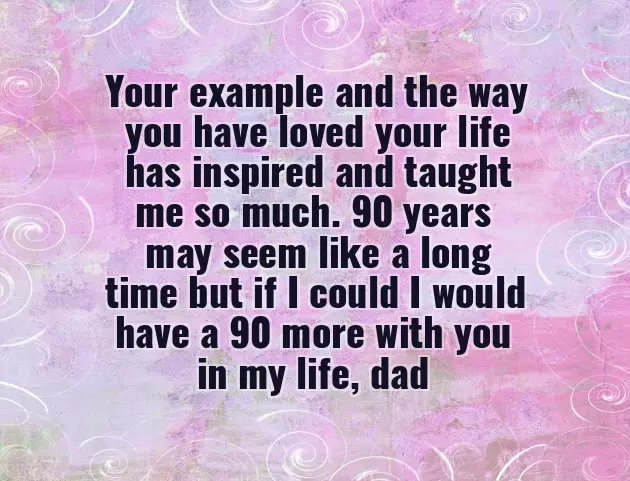 Birthday Wishes For 90 Year Old Man