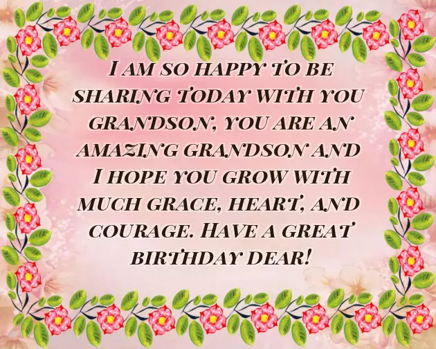 Birthday Wishes To Grandson From Grandfather