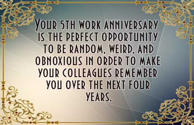 5Th Work Anniversary 5Th Work Anniversary