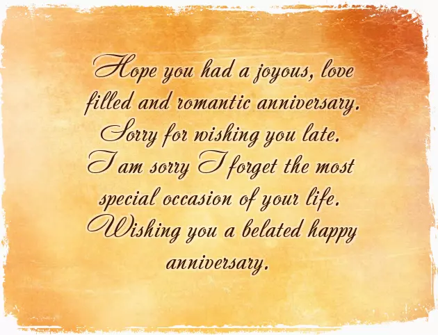 Belated Wedding Anniversary Wishes With Name Belated Wedding Anniversary Wishes With Name