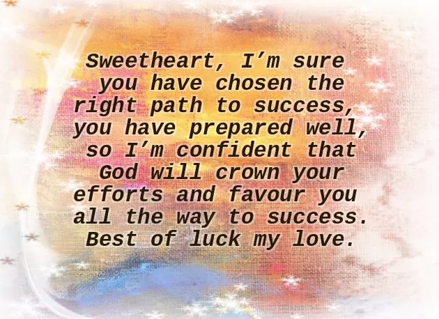 Good Luck Message For Exams To My Girlfriend Good Luck Message For Exams To My Girlfriend