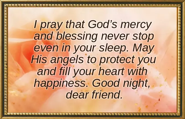 Good Night Blessed Dreams