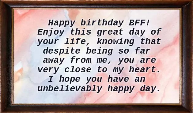 Happy Birthday To Someone Very Special