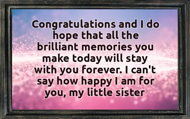 Wedding Wishes For Sister Messages