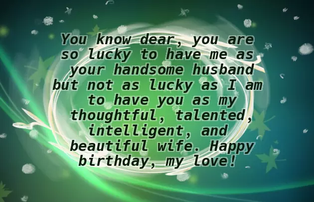 Happy Birthday Message To My Wife