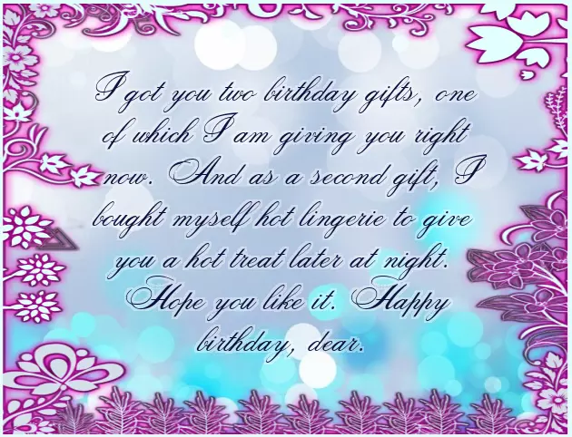 Naughty Birthday Wishes For Him