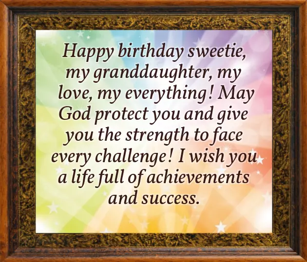 Wishing A Happy Birthday To My Granddaughter Wishing A Happy Birthday To My Granddaughter