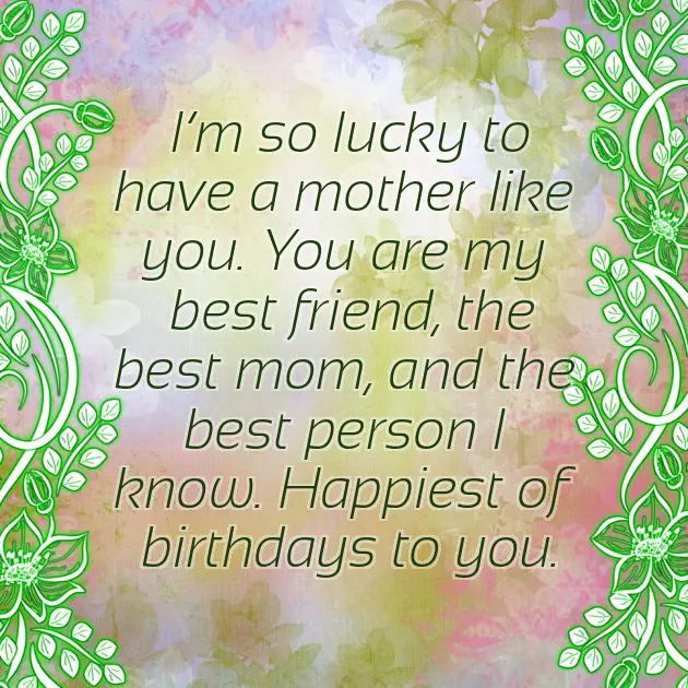 Happy Birthday Wishes For Friends Mom