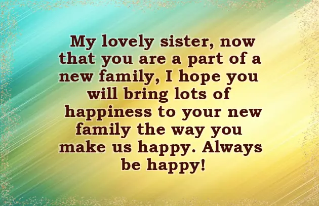 Happy Wedding Sister Happy Wedding Sister