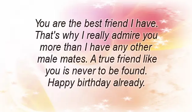 Birthday Quotes For Best Guy Friend