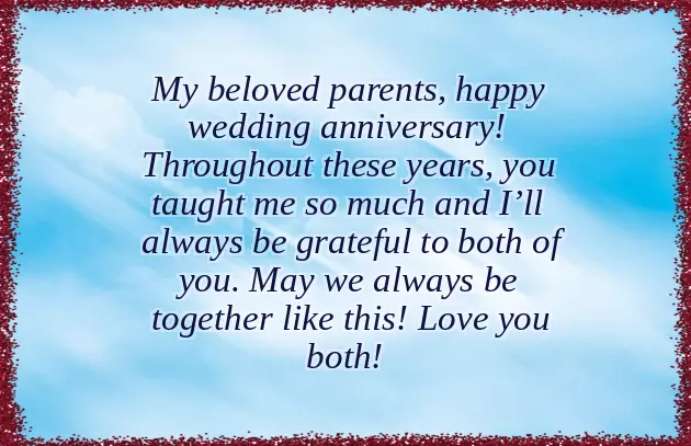 Happy Anniversary To You Mom And Dad