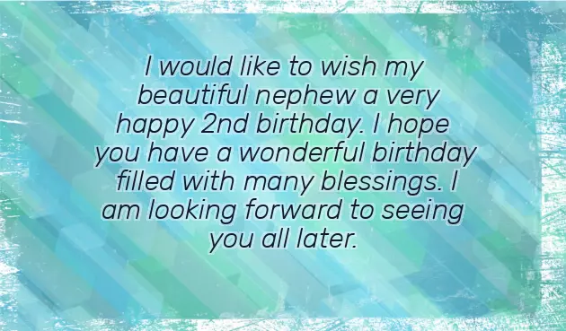 Birthday Wishes For Boy Nephew