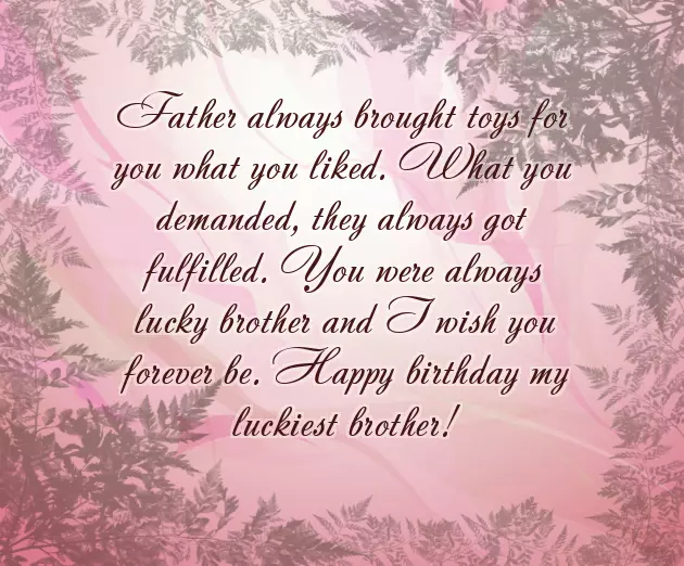 Happy Birthday Bhai Lines