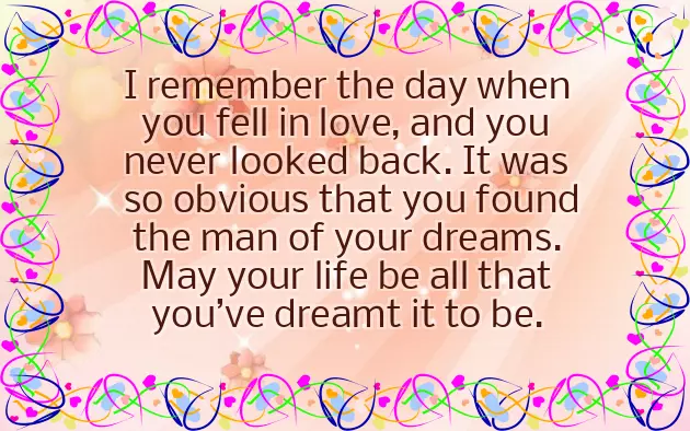 Bridal Shower Congratulations